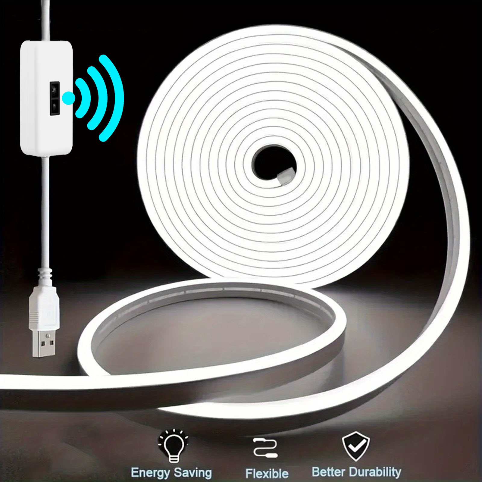 모션 센서 네온 LED 라이트 스트립 USB 디 밍이  - Outdoor Power Strip Weatherproof 리뷰 및 가격